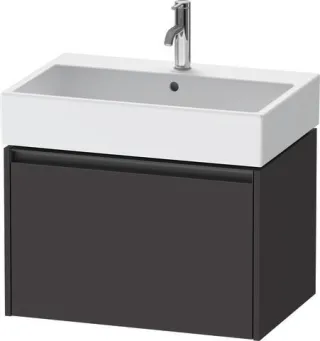Duravit Ketho.2 Waschtischunterbau wandhängend Graphit Supermatt 684x460x440 mm - K25076080800000 K25076080800000