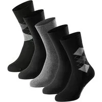 Schiesser Socken Bluebird (5-Paar) druckfreier Bund, Fersen und Zehen handgekettelt, Cotton-Mix