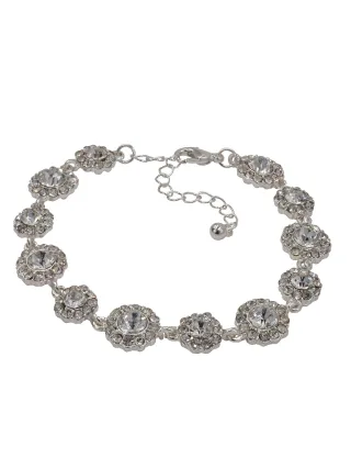 Steuer Modeschmuck Brosche Metall Feder Glasstein Perle weiß