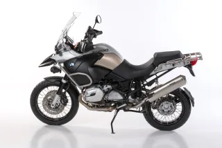 Sport Auspuff BOS Oval Edelstahl matt BMW R 1200 GS / Adventure Bj. 2004-2009 mit ABE