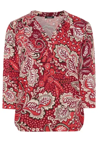 Olsen - T-Shirt Long Sleeves Sienna Red - Gr. - 36