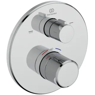 Ideal Standard Unterputz-Badethermostat Ceratherm T25 2 Verbraucher, Chrom, A8583AA A8583AA