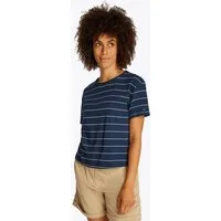 Tommy Hilfiger Kurzarmshirt MODERN CO LINEN C-NK SS mit Streifenmuster,kühlendes Premium Leinen