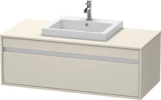 Duravit Ketho Konsolenwaschtischunterbau wandhängend Taupe Matt 1200x550x426 mm - KT679609191 KT679609191