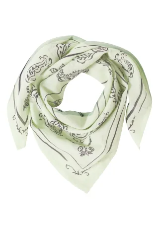 CECIL - Bandana aus Baumwolle mit Print raw matcha lime - Gr. - ONE SIZE