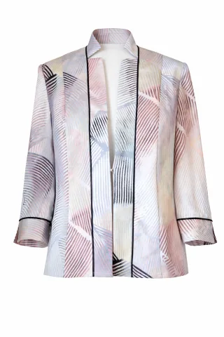 select! by Hermann Lange - Jacke/Blazer rose-blaugrau - Gr. - 40
