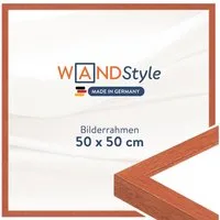 WANDStyle Bilderrahmen H950, Kirschbaum Bilderrahmen 50x50, Moderner Fotorahmen Kirschbaum 50x50