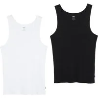 Levi's® Ripptanktop Pride Rib Tank - 2 Pack (Packung, 2-tlg., 2er) in Schwarz und Weiß
