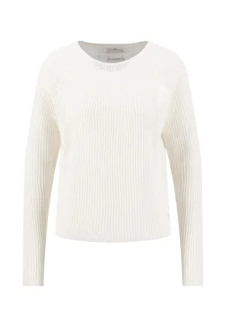 FYNCH-HATTON - PULLOVER CREWNECK LINEN MEL milk - Gr. - XL