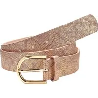 LASCANA Hüftgürtel Hosengürtel, Gürtel, Jeansgürtel, Anzuggürtel im modernen Metallic Animal-Look