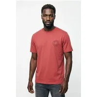 HUGO T-Shirt Nemodo Rundhalsausschnitt, reine Baumwolle, Brustdruck
