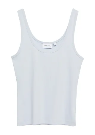 comma - T-Shirt blau - Gr. - 38