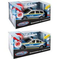 Polizeiauto mit Polizeikelle im Maßstab 1:18, Modellfahrzeug