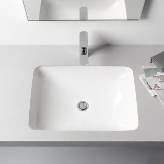 LAUFEN Einbauwaschtisch von unten LAUFEN Pro S 525x400, weiß mit LCC ,geschliffen,81196.1, 811961400 H8119614001091