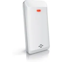 Brandson Außensensor für Funkwetterstation, Temperatur und Luftfeuchtigkeit Wetterstation (Erweiterung für Hygrometer, Thermometer, 433 Mhz inkl. Batterie, weiß)