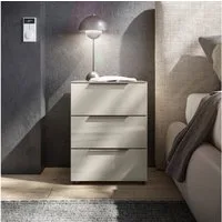 HBZ Kommode Santorin Nachtkonsole, BxHxT 45x61x40 cm (1 St), Breite 45cm, Softclose für Schubkästen, Melaminbeschichtung