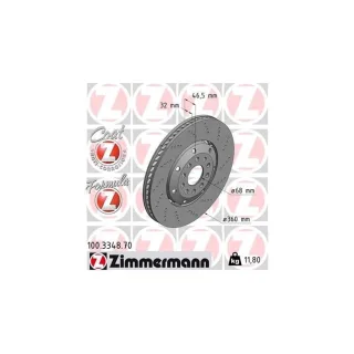 1 Zimmermann Sportbremsscheibe Formula Z rechts Audi A4 B5 Avant RS4 Quattro