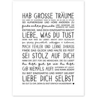 Posterlounge Wandbild Liebe dich selbst, Heyduda, erhältlich als Poster, Leinwandbild, Wandsticker oder Acrylglasbild