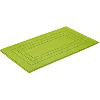 Vossen Badematte Feeling, Höhe 10 mm, beidseitig nutzbar, fußbodenheizungsgeeignet, Baumwolle, quadratisch, Badteppich, Uni-Farben, mit Bordüre, Hoch-Tief Effekt, reine Baumwolle