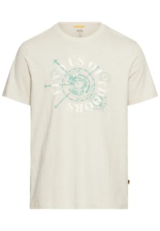 camel active - T-Shirt mit Print aus Organic Cotton beige - Gr. - 3XL