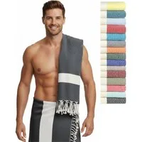 furora HOLIDAY Saunatuch Saunahandtuch Saunatuch Damen + Herren, Hamamtuch groß 100x200 XXL