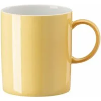 Thomas Porzellan Becher Sunny Day Soft Yellow Becher mit Henkel 0,30 l, Porzellan, Tassen