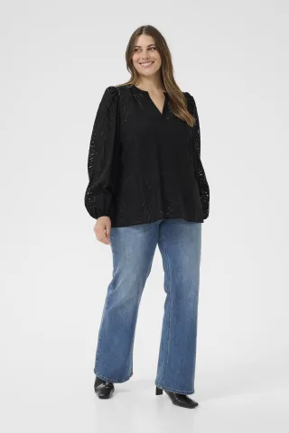 Langarm-Bluse KCvianna Langarm-Bluse Regular fit black