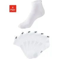 Bench. Kurzsocken für Damen und Herren in Baumwollmischung, für Sport und Freizeit (Packung, 6-Paar, Gr. 35-38 bis 43-46) mit klassischem Logoschriftzug, ohne Frottee
