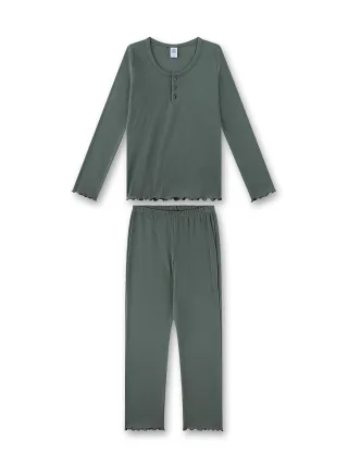 Sanetta - Schlafanzug lang leaf green - Gr. - 176