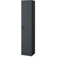 Jan Nowak Aktenschrank Metall Büroschrank abschließbar 45 cm ALEX H220 5 Böden Stahl (Stahl 0,7 mm Wandmontage möglich PZH-zertifiziert DSGVO) Aktenschrank Schloss 2 Schlüssel schmal 220 cm hoch 4 Farben