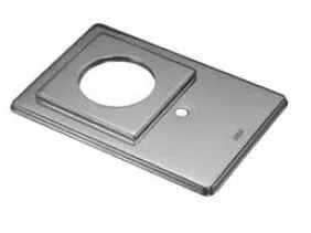 Kaja A-Quadrat Wandrosette für, Unterputz-Wannenfüll-und Brausearmatur chrom, 00179-C 00179-C