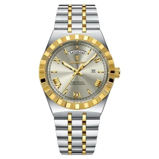 POEDAGAR Men's Quartz Watch Luminous Waterproof Business Casual Thin Steel Strap Male Wristwatch Dial Week Date