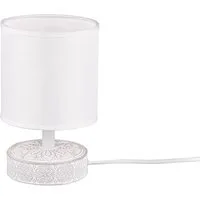 Reality Leuchten LED Nachttischlampe, LED wechselbar, Warmweiß, klein-e orientalisch-e Fensterlampe für die Fensterbank Weiß Höhe 20cm