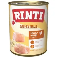 Rinti Sensible mit Huhn + Reis 800 g - 6 Stück, für: Hund