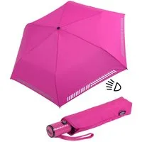 iX-brella Taschenregenschirm für Kinder Safety Reflex mit Auf-Zu-Automatik, kräftige Farben mit reflektierenden Streifen