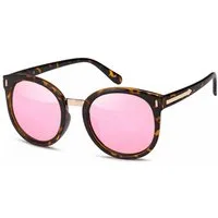 BEZLIT Eyewear Wayfarer Rundglas Designer Damen Sonnenbrille (1-St) mit blauen, grünen und rosa Linsen
