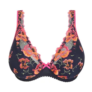 PrimaDonna - DEVDAHA velvet blue halb unterlegter BH tiefdek. velvet blue - Gr. - d70