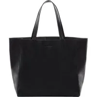 FEYNSINN Umhängetasche Leder Henkeltasche Damen AURI, Schultertasche Echtleder für Damen, Shopper schwarz