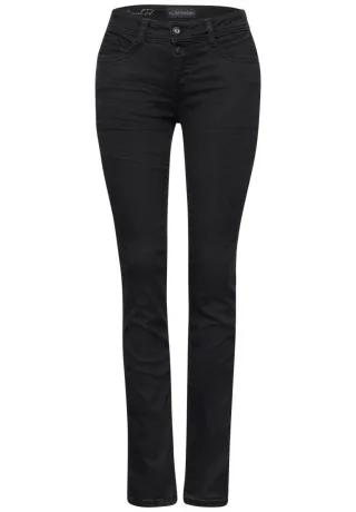 Street One - Jeans im Casual Fit schwarz - Gr. - 30