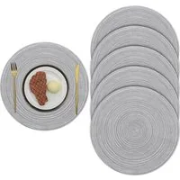 HAUSS SPOLE Platzset Platzsets 6er Set Baumwolle Hitzebeständig Waschbare rutschfest, (langlebig,hitzebeständig,abriebfest,Praktikabilität, 6-St), für den täglichen Gebrauch, Familienessen, Hochzeitspartyusw.