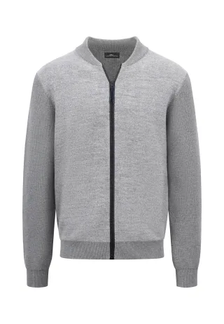 FYNCH-HATTON - Cardigan College, Boiled Wool steel - Gr. - XXL