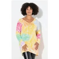 Angel of Style Strickpullover Pullover oversized Batikmuster Langarm