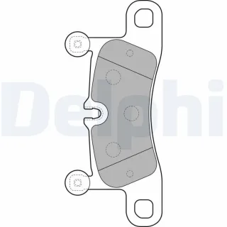 Delphi Bremsbel?ge hinten Porsche Cayenne VW Touareg