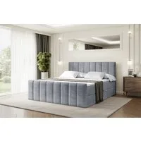 ALTDECOR Boxbett OTTA-Z (Multipocket-Matratze H4, H3 Matratze Bonellfederung, Topper, Kopfteil), Doppelbett mit Fußteil