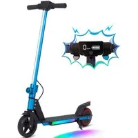 Sinaopus Cityroller ab 6 Jahren, Elektro-Kinderroller, mit bunte Leuchten, klappbar, 150 W, 14 km/h, (Frontlicht, EBS + Fußbremse, Aluminiumrahmen), LED Display, E-Scooter für Kinder, bis zu 8km, bis 50 kg Traglast