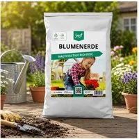 Best for Home Bio-Erde Bio-Blumenerde – Torffrei, für Zimmer- & Balkonpflanzen Blumenerde, mit Organische Pflanzerde, (Einzelartikel, 1-St., 20L / 50L Sack), Bio und torffrei, ideal für Blumenbeete und Kübel