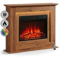 Balderia Elektrokamin Finn, Standkamin, 3D-Flammeneffekt, LED-Beleuchtung, Heizung