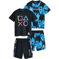 Next Pyjama Kurzer Schlafanzug, Playstation, 2er-Pack (4 tlg)
