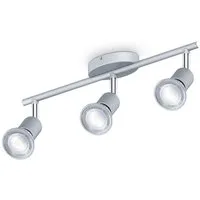 B.K.Licht Deckenleuchte, LED wechselbar, 3-flammiger LED Deckenspot, dreh-, schwenkbar, IP20, neutralweiß