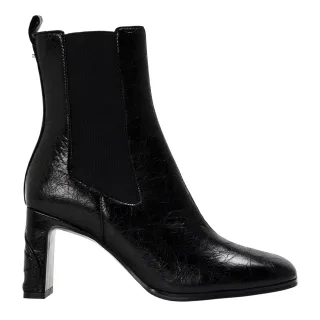 Diesel - "Giove" Strukturiert Stiefeletten für Damen, Blockabsatz (Schwarz)